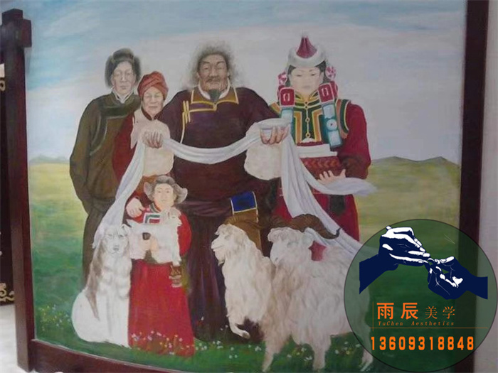 扎鲁特旗草原明珠大酒店浮雕彩绘